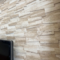 Травертин мозайка Айвори Монар 15х45 см шлайфан 6