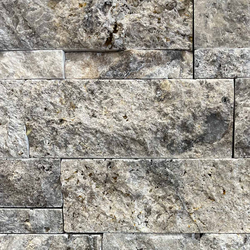 Травертин мозайка глиц Силвър Леджстон 15х30,5 см 3