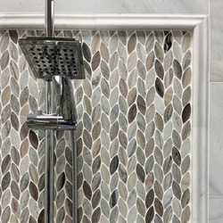 Мрамор мозайка Палисандро Лист 29х31 см шлайфан 2