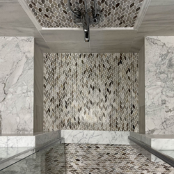 Мрамор мозайка Палисандро Лист 29х31 см шлайфан 6