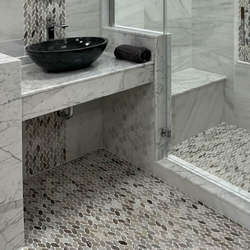 Мрамор мозайка Палисандро Лист 29х31 см шлайфан 9