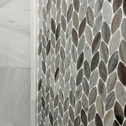 Мрамор мозайка Палисандро Лист 29х31 см шлайфан 10