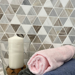 Мрамор мозайка Палисандро микс Триeнгъл 30,5х30,5 см шлайфан 4