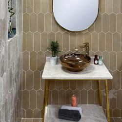 Мрамор Дарк Беж Пикът 10х30,5 cм полиран 3