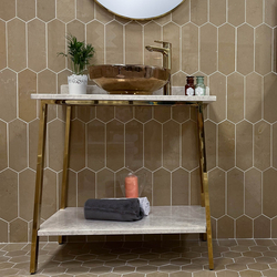 Мрамор Дарк Беж Пикът 10х30,5 cм полиран 5