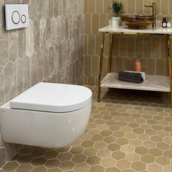 Конзолна тоалетна чиния Bocchi V-Tondo Rimless ярко бял 1