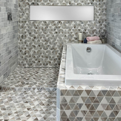 Мрамор мозайка Палисандро микс Триeнгъл 30,5х30,5 см шлайфан 6