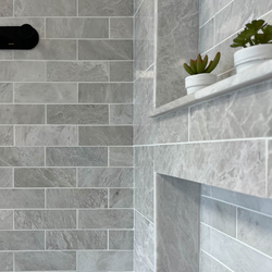 Мрамор мозайка Айсберг Брик 5х15 см полиран 1