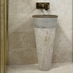 Мивка от травертин Ноче колона 2