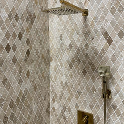 Травертин мозайка Айвори Лара 5х5 см шлайфан 3