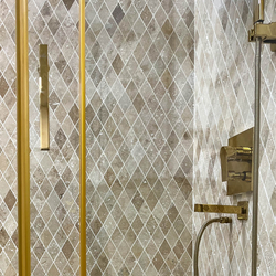 Травертин мозайка Айвори Лара 5х5 см шлайфан 5