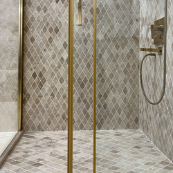 Травертин мозайка Айвори Лара 5х5 см шлайфан 6