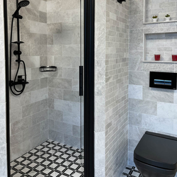 Мрамор мозайка Айсберг Брик 5х15 см полиран 4