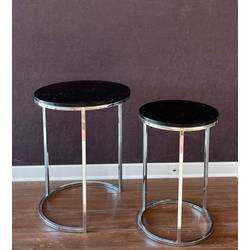 Маса от мрамор CS03 силвър / к-т 1