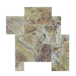 Травертин Скабас френски модул (модуларен сет) счупен ръб шлайфан 2