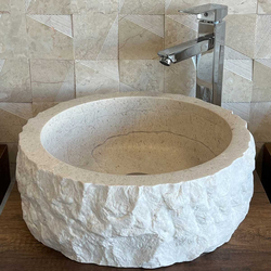 Мивка от мрамор Беж Сплитфейс 1