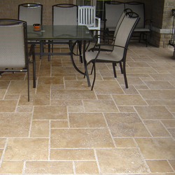 Травертин Ноче френски модул (модуларен сет) счупен ръб шлайфан 1