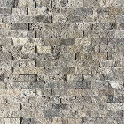 Травертин мозайка глиц Силвър 2,5х5 см 1