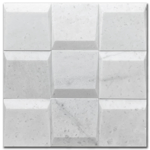 Мрамор мозайка Карера Футура 30х30 см шлайфан