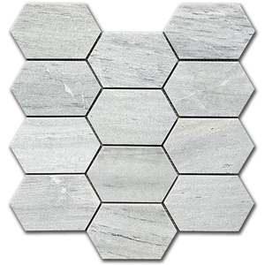 Мрамор мозайка Солто Пикът 7,5х12,5 см шлайфан