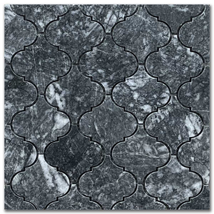 Мрамор мозайка Астро Арабеск 7,5х7,5 см шлайфан