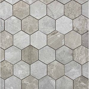 Мрамор мозайка Еге Беж Хексагон 10х10 см мултифиниш