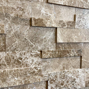 Мрамор мозайка Емперадор Еспас 15х45 см изчеткан