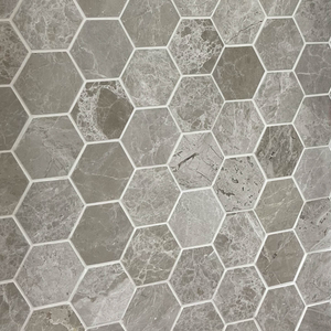 Мрамор мозайка Еге Беж Хексагон 5х5 см шлайфан