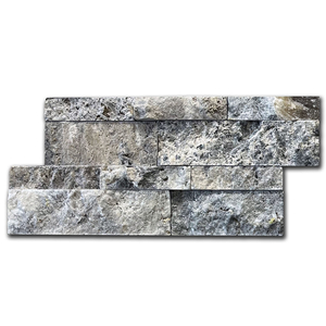 Травертин мозайка глиц Силвър Леджстон 15х30,5 см