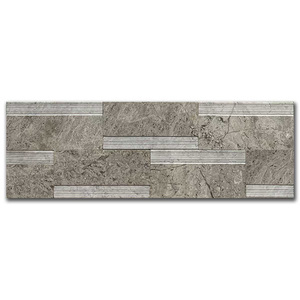 Мрамор мозайка Тундра Грей Лайндроу 14х42 см шлайфан