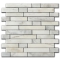Marble Mosaic Serac Gold Linea 30,5x30,5 cm Honed