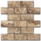 Travertine Mosaic Noce-2 5x10 cm Brushed